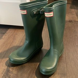 Green hunter boots
